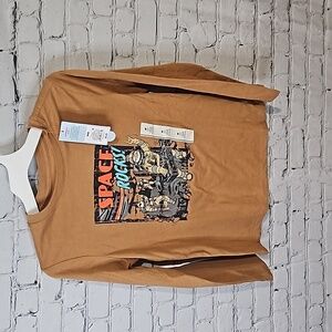 Space Rocks graphic long sleeve tee